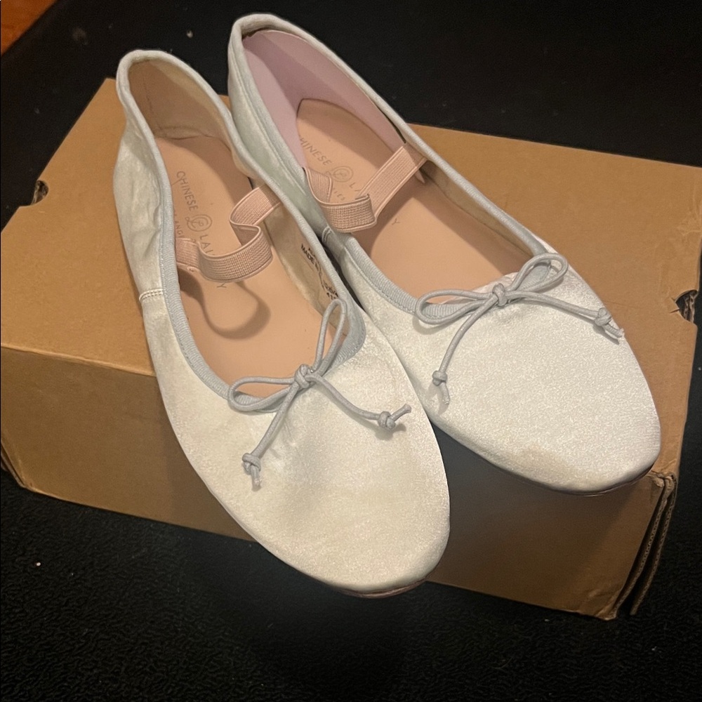 Light Blue Ballet Flats